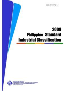 psic code|Standards and Classification Systems: 2009 Philippine Standard .